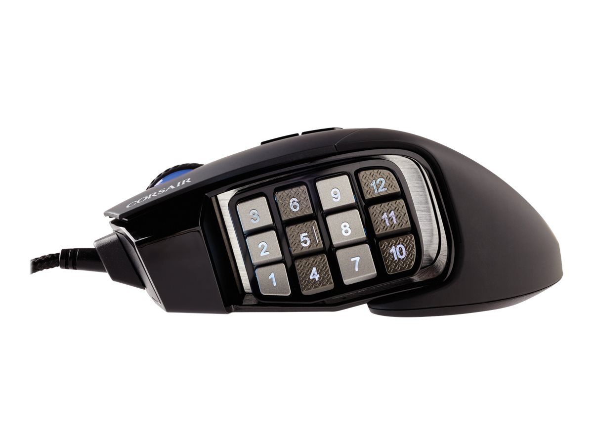 CORSAIR Gaming Scimitar RGB Elite - Maus - USB - Schwarz
