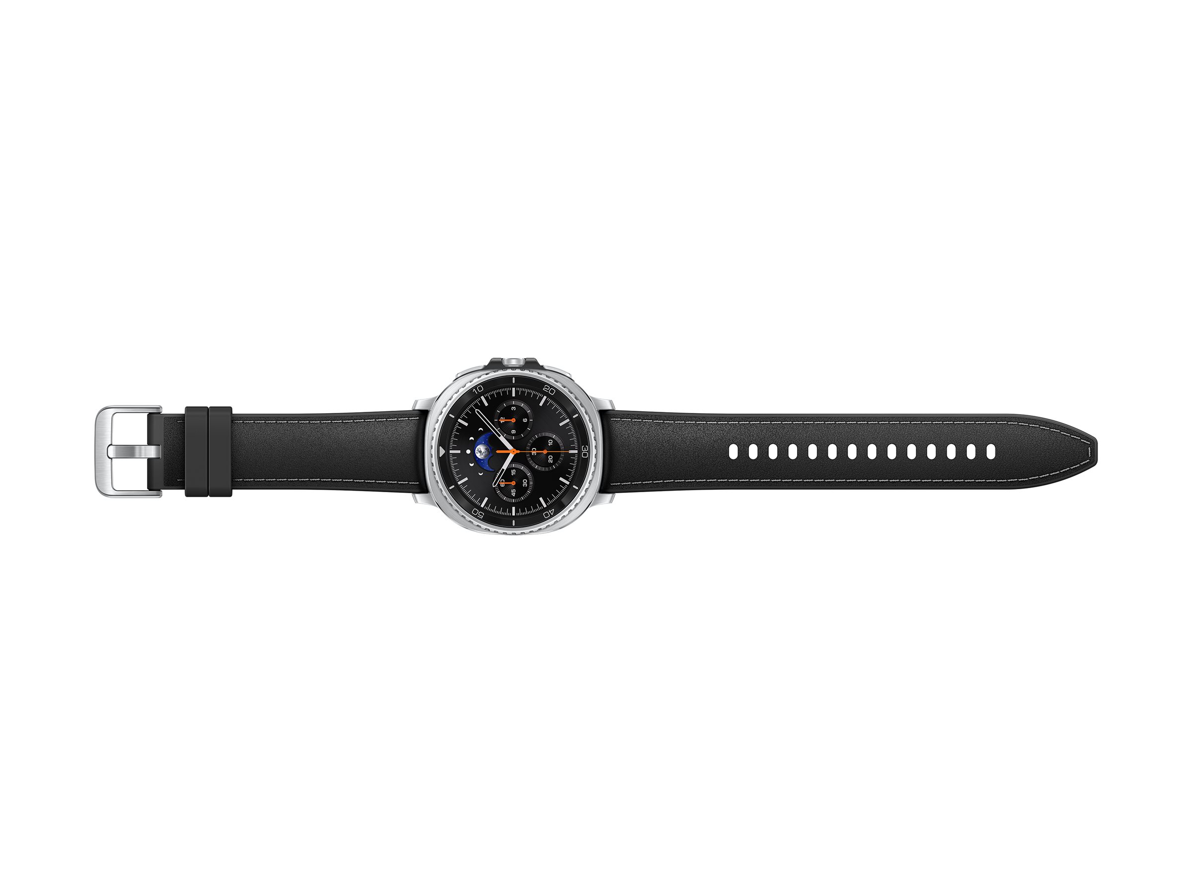 Samsung Galaxy Watch8 Classic - 46 mm - intelligente Uhr mit hybrid band - Hybrid-Eco-Leder - Bandgröße: S/M/L - Anzeige 3.4 cm (1.34") (SM-L500NZKADBT)