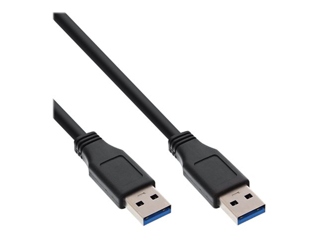 InLine - USB-Kabel - USB Typ A (M) zu USB Typ A (M) - USB 3.0 - 50 cm - Schwarz