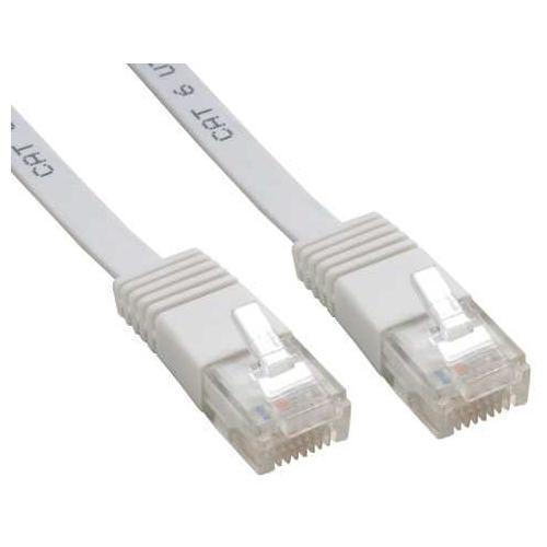 InLine - Patch-Kabel - RJ-45 (M) zu RJ-45 (M) - 3 m - UTP - CAT 6 - flach - weiß