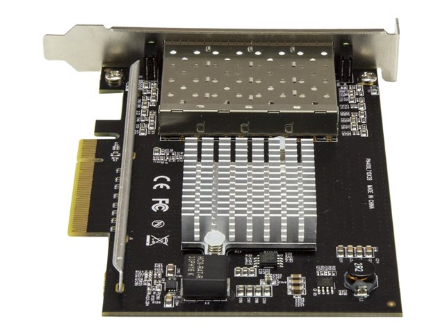 StarTech.com Quad Port 10G SFP+ Netzwerkkarte - Intel XL710 Open SFP+ Converged Adapter - PCIe 10 Gigabit Ethernet Server NIC - 10GbE LWL LAN Karte - Dell PowerEdge HPE ProLiant (PEX10GSFP4I) - Netzwerkadapter - PCIe x8 - 10 Gigabit SFP+ x 4 - Schwarz