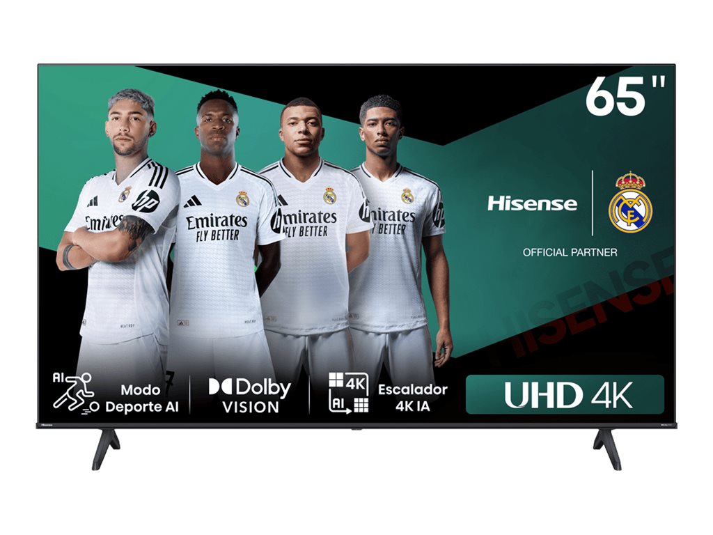 Hisense 65E6NT - 164 cm (65") Diagonalklasse E6NT Series LCD-TV mit LED-Hintergrundbeleuchtung - Smart TV - VIDAA - 4K UHD (2160p) 3840 x 2160 - HDR - Direct LED - Schwarz