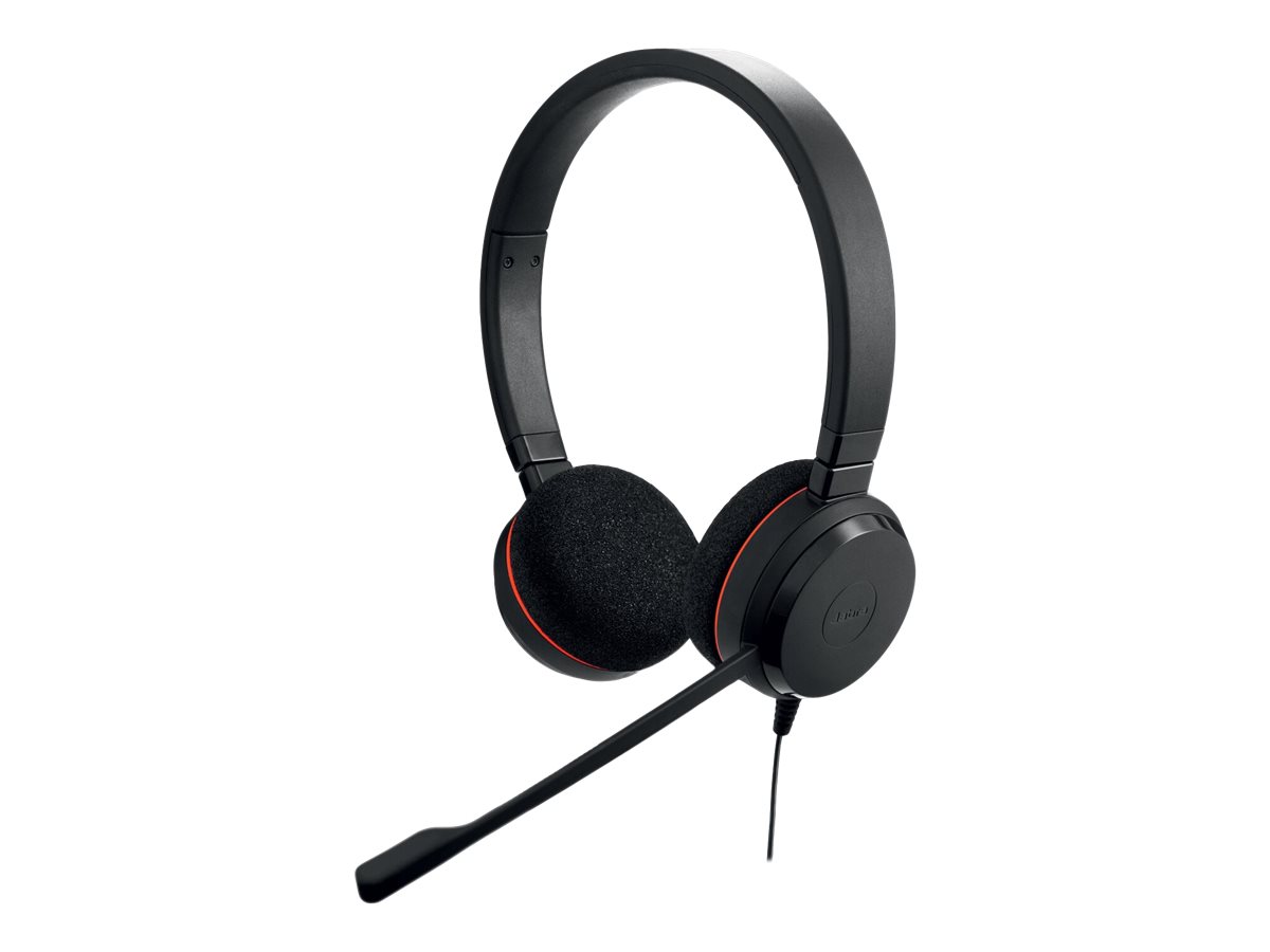 Jabra Evolve 20 MS stereo - Headset - On-Ear - kabelgebunden - USB - Zertifiziert für Skype für Unternehmen
