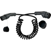 InLine EV Spiral-Autoladekabel 22kW Typ2 - 3-phasig - 7,5m - 7,5 m - halogenfrei - IEC