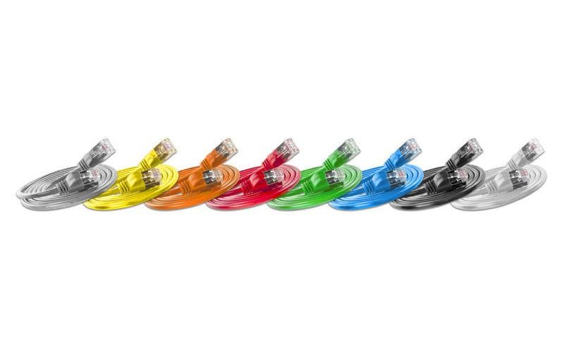 Wirewin Slim Light - Patch-Kabel - RJ-45 (M) zu RJ-45 (M) - 15 cm - F/FTP, PiMF - CAT 6 - geschirmt, ohne Haken, verseilt - Blau