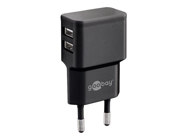 goobay Dual USB charger Netzteil - USB - 12 Watt