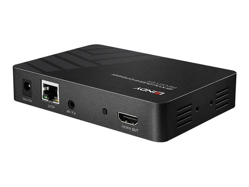 LINDY KVM over IP Extender, Receiver - KVM/Infrarot-Extender - Empfänger - 1GbE, HDMI - USB - bis zu 150 m