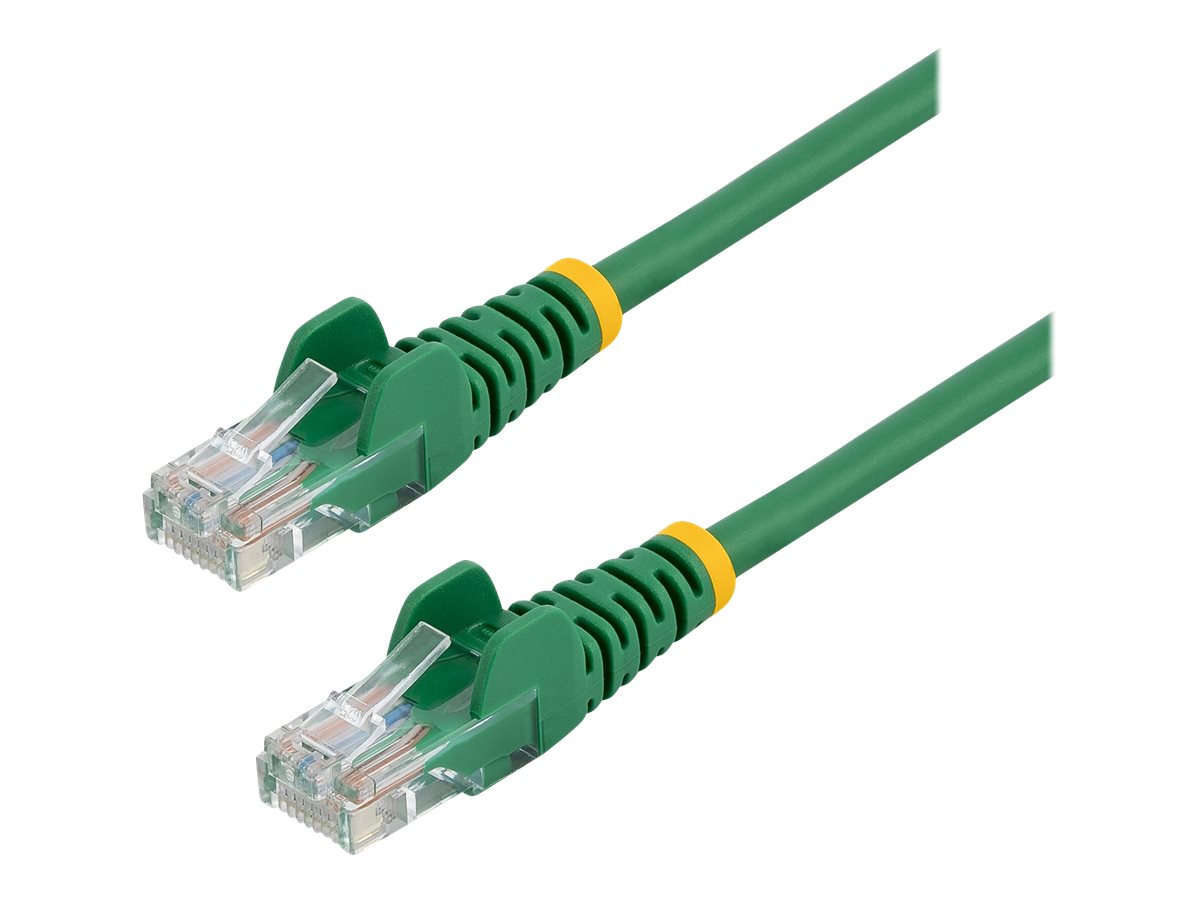 StarTech.com 0,5m Cat5e Ethernet Netzwerkkabel Snagless mit RJ45 - Cat 5e UTP Kabel - Grün - Patch-Kabel - RJ-45 (M) bis RJ-45 (M) - 50 cm - UTP - CAT 5e - ohne Haken, verseilt - grün