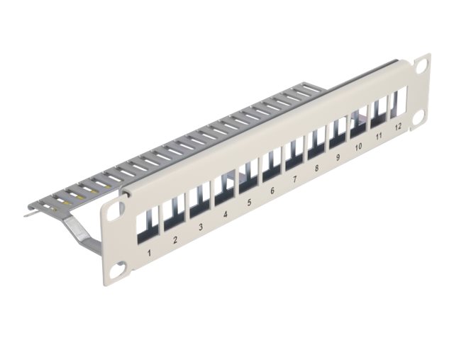 Delock Patchpanel (Blindblech) - 1U - 10" - mit Zugentlastung