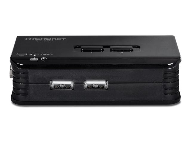 TRENDnet TK 207K - KVM-Switch - 2 x KVM port(s) - 1 lokaler Benutzer - Desktop