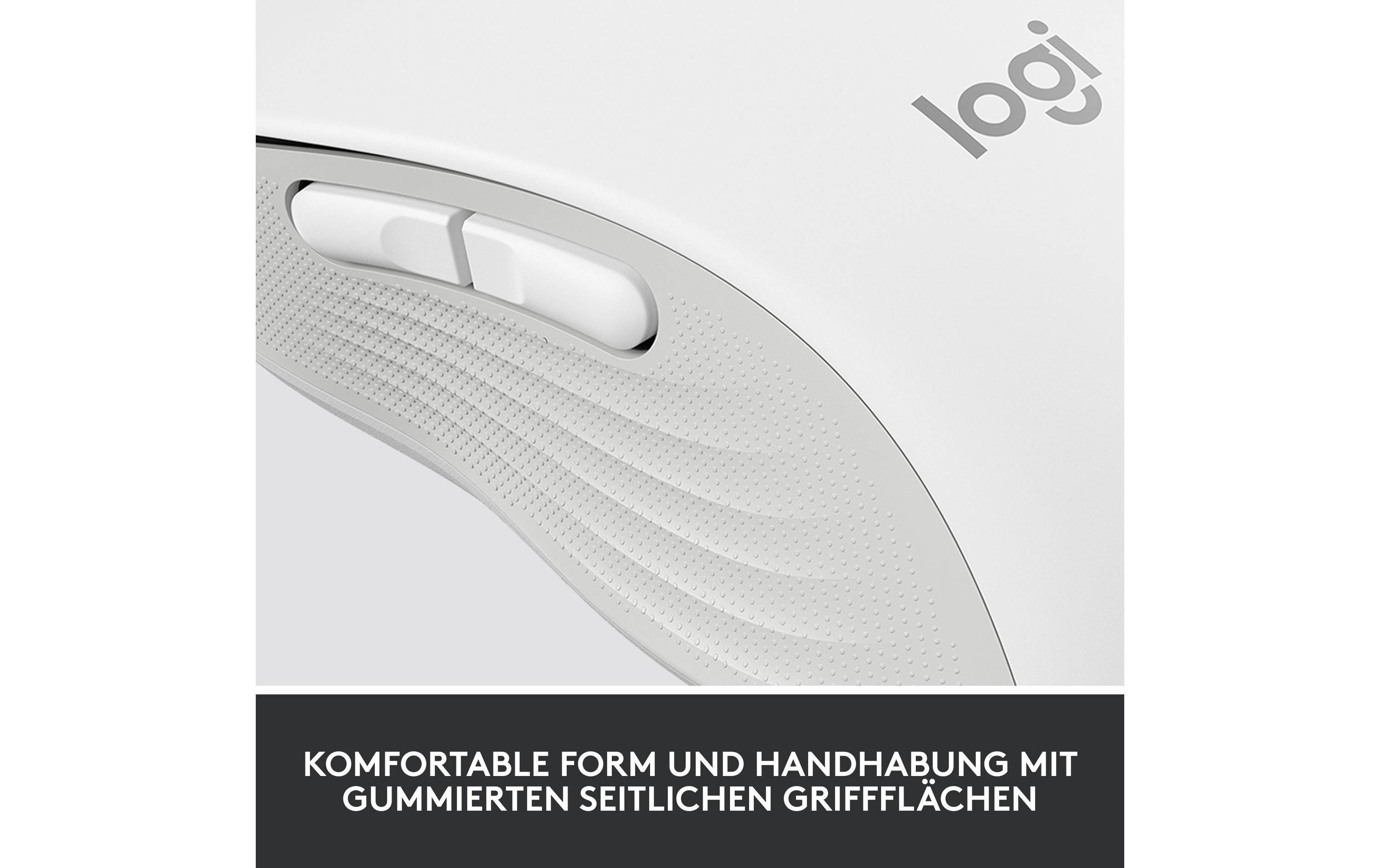 Logitech Signature M650 Large - Maus - Größe L - 2.4 GHz
Bluetooth - Off-White