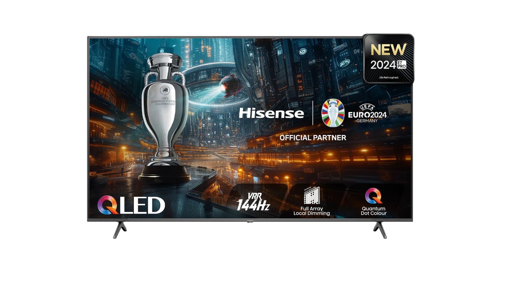 Hisense 75E77Q Pro sw QLED-TV UHD Multituner Smart Dolby Vision HDR10+ PVR