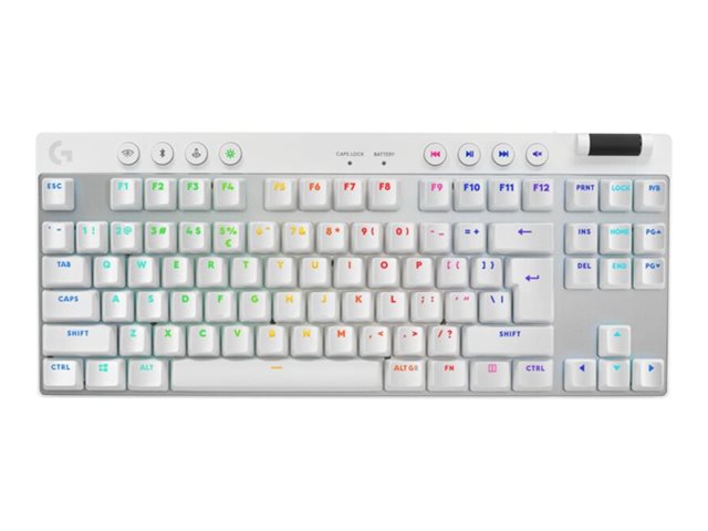 Logitech G PRO X TKL - Tastatur - Gaming - QWERTY - US International - weiß Eingabegerät