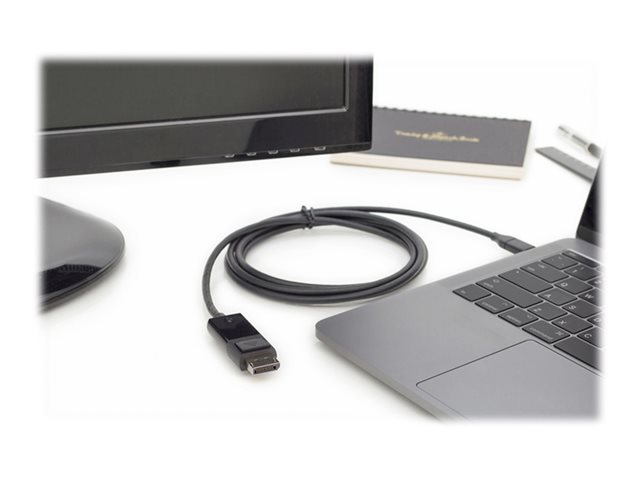 DIGITUS - DisplayPort-Kabel - 24 pin USB-C zu DisplayPort - 2 m