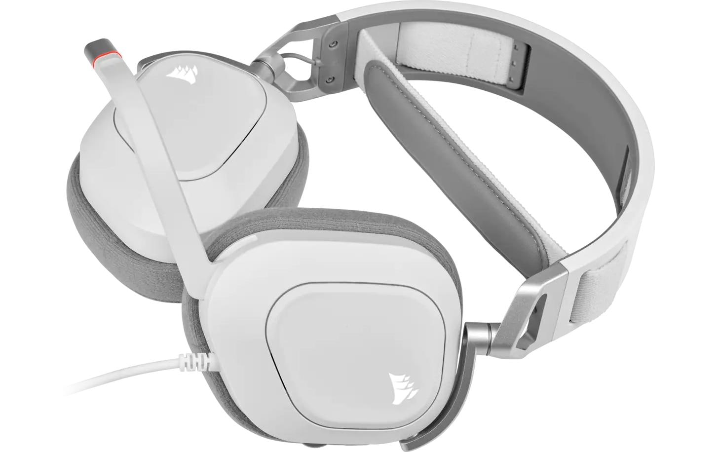 CORSAIR Gaming HS80 RGB - Headset - ohrumschließend - kabelgebunden - USB - weiß