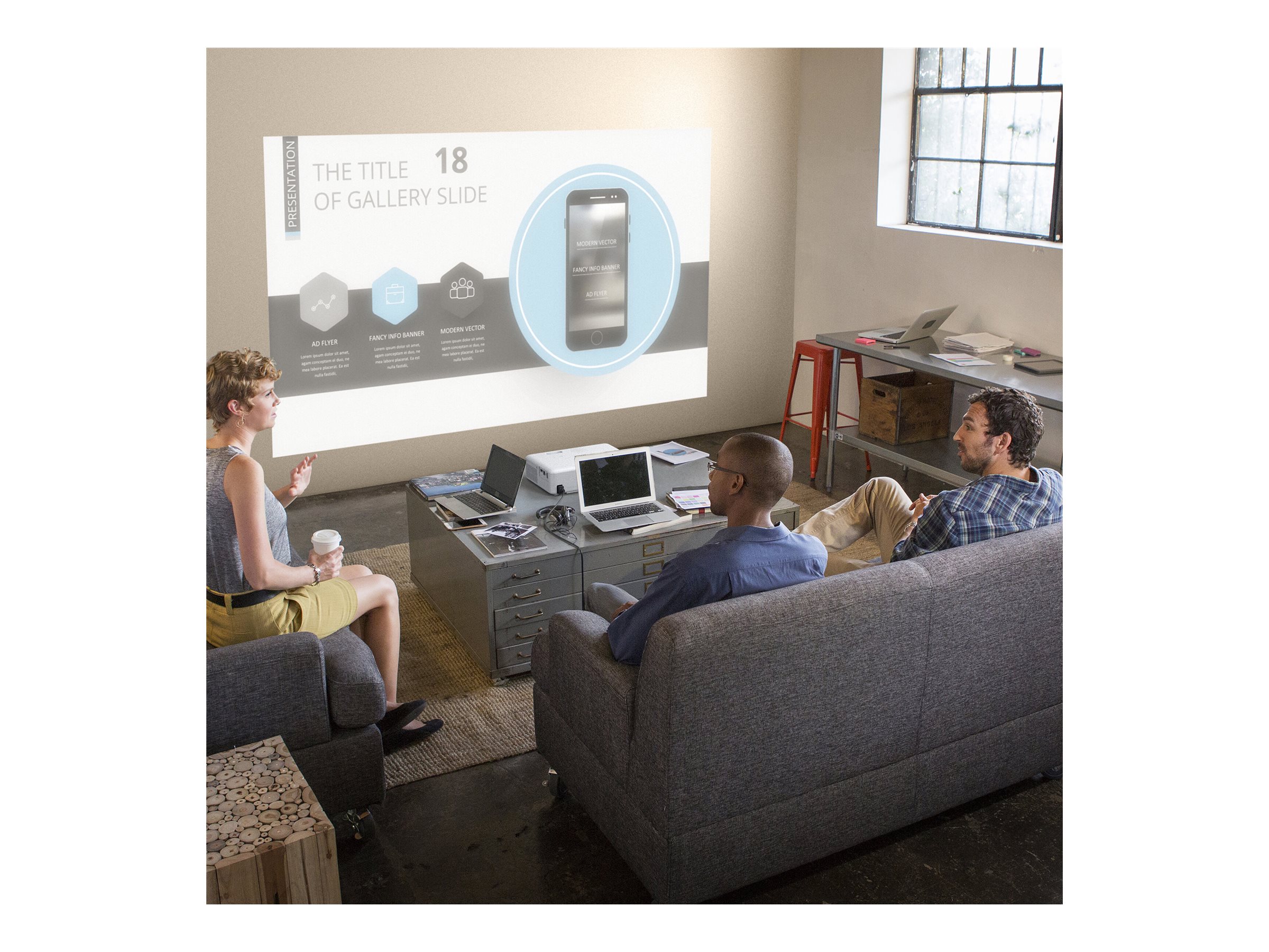 Epson CO-FH01 - 3-LCD-Projektor - tragbar - weiÃŸ