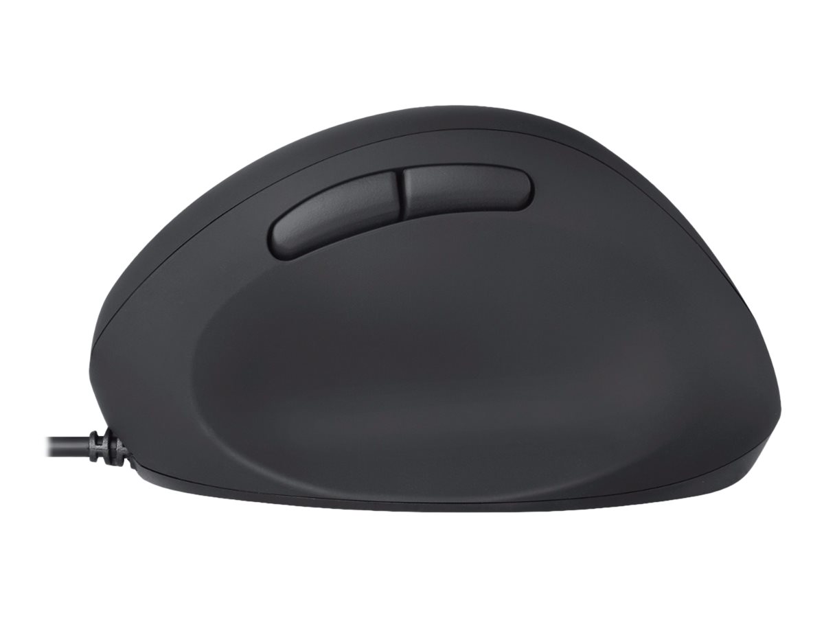 Perixx PERIMICE-519 - vertikale Maus - USB - Schwarz