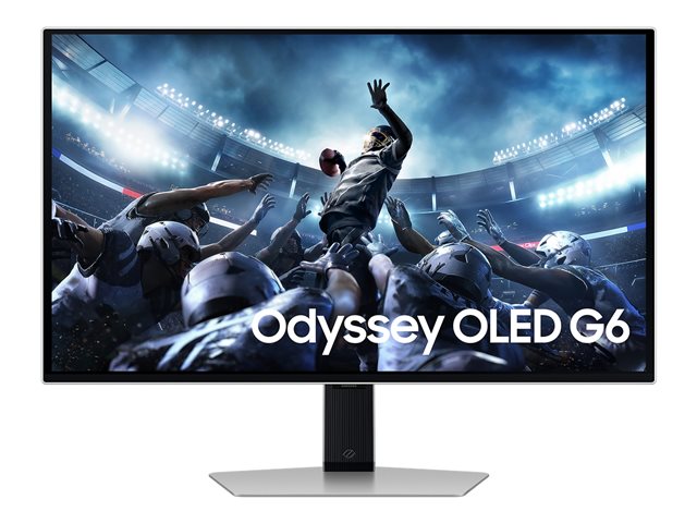 Samsung Odyssey OLED G6 S27DG600SU - G60SD Series - OLED-Monitor - Gaming - 67 cm (27") - 2560 x 1440 QHD @ 360 Hz - 250 cd/m² - 1000000:1 - 0.03 ms - 2xHDMI, DisplayPort - Silber