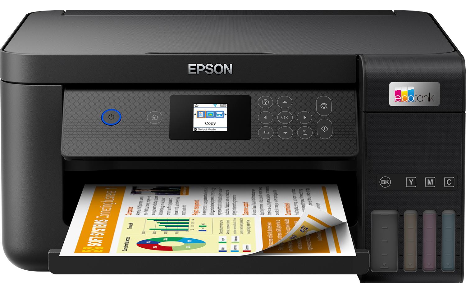 EPSON EcoTank ET-2850 3 in 1 Tintenstrahl-Multifunktionsdrucker schwarz