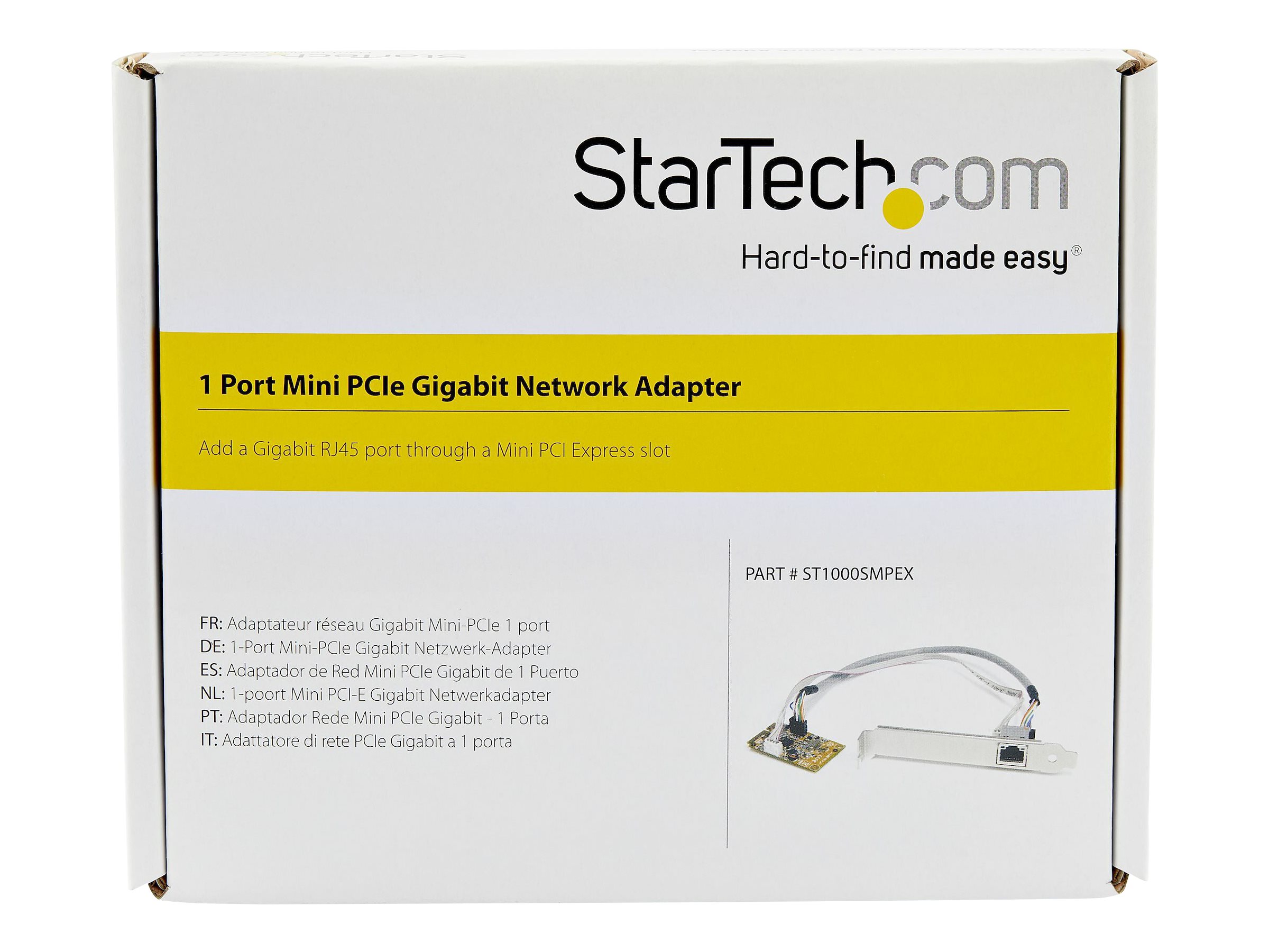 StarTech.com Mini PCI Express Gigabit Ethernet Netzwerkkarte - mini PCIe NIC Lan Adapter Karte - Netzwerkadapter - PCIe Mini Card - Gigabit Ethernet
