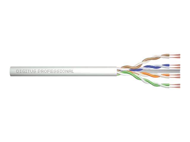 DIGITUS Professional - Bulkkabel - 100 m - UTP - CAT 6a - halogenfrei - Grau
