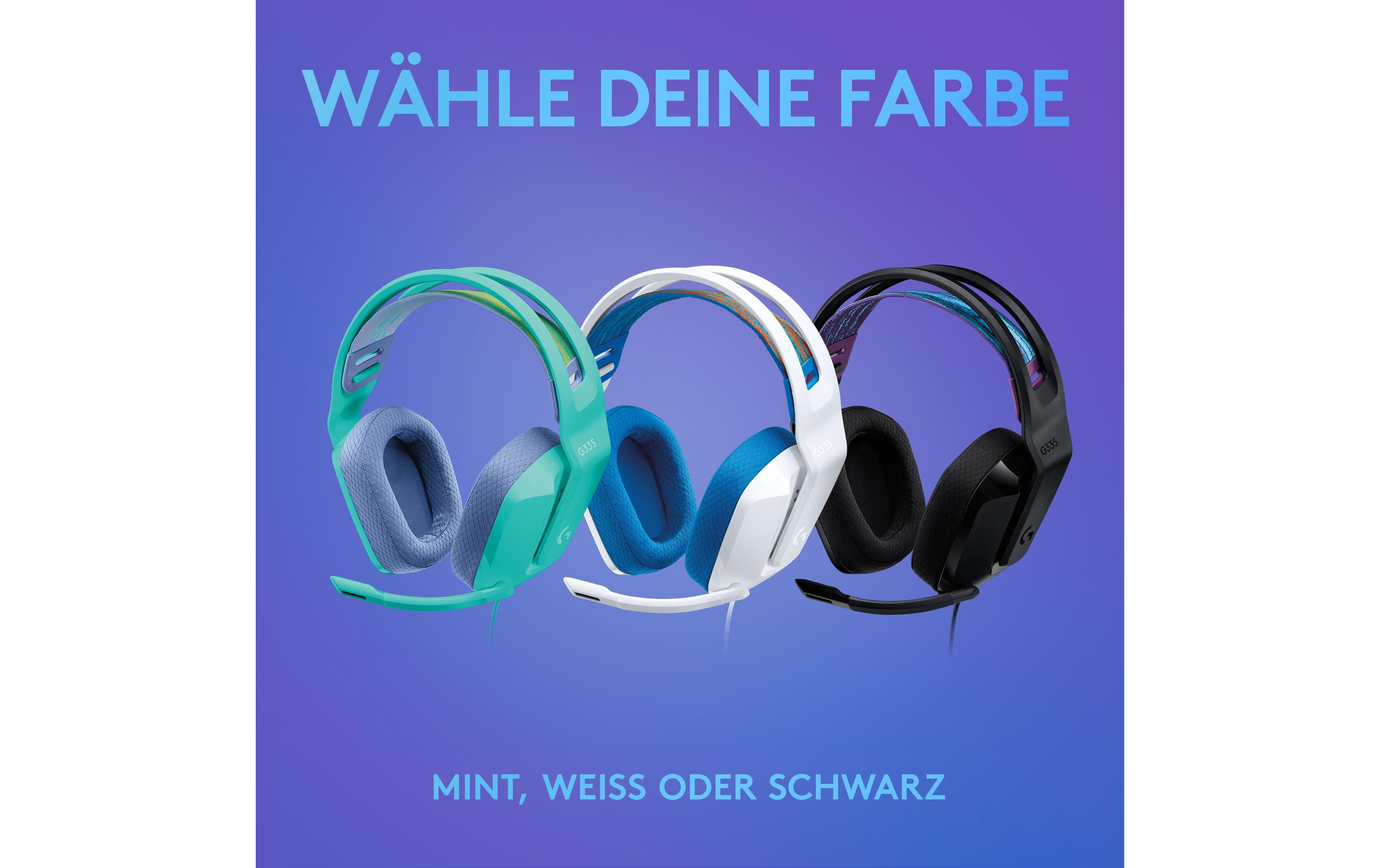 Logitech G G335 Wired Gaming Headset - Headset - ohrumschließend - kabelgebunden - 3,5 mm Stecker - Schwarz - Discord Certified