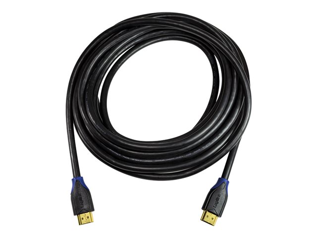 LogiLink High Speed with Ethernet - HDMI-Kabel mit Ethernet - HDMI männlich zu HDMI männlich - 2 m - Schwarz - 4K Unterstützung