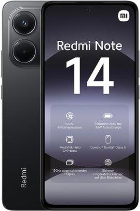 Xiaomi Redmi Note 14 256 GB Midnight Black