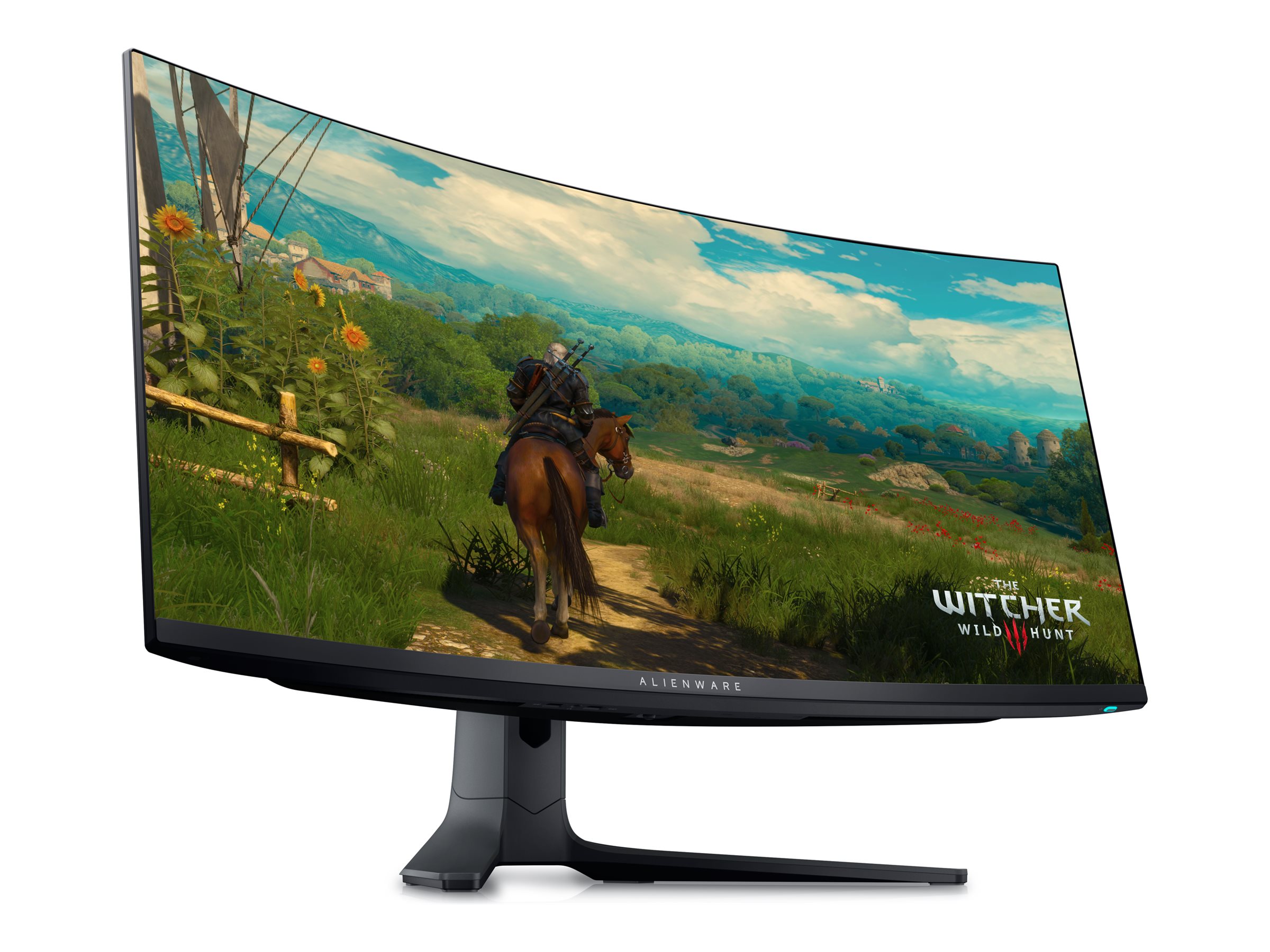 Alienware 34 Gaming Monitor AW3423DWF - OLED-Monitor - Gaming - gebogen - 86.82 cm (34.18") - 3440 x 1440 UWQHD @ 165 Hz - 1000 cd/m² - 1000000:1 - DisplayHDR 400 True Black - 0.1 ms - HDMI, 2xDisplayPort - Dark Side of the Moon