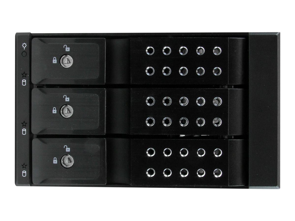 StarTech.com 3-fach 3
5 trägerloser SATA Festplatten Aluminium Wechselrahmen Backplane - 3 Bay 3
5 Zoll (8
9cm) Mobiles HDD Speicher Rack - mobiles Speicher-Rack