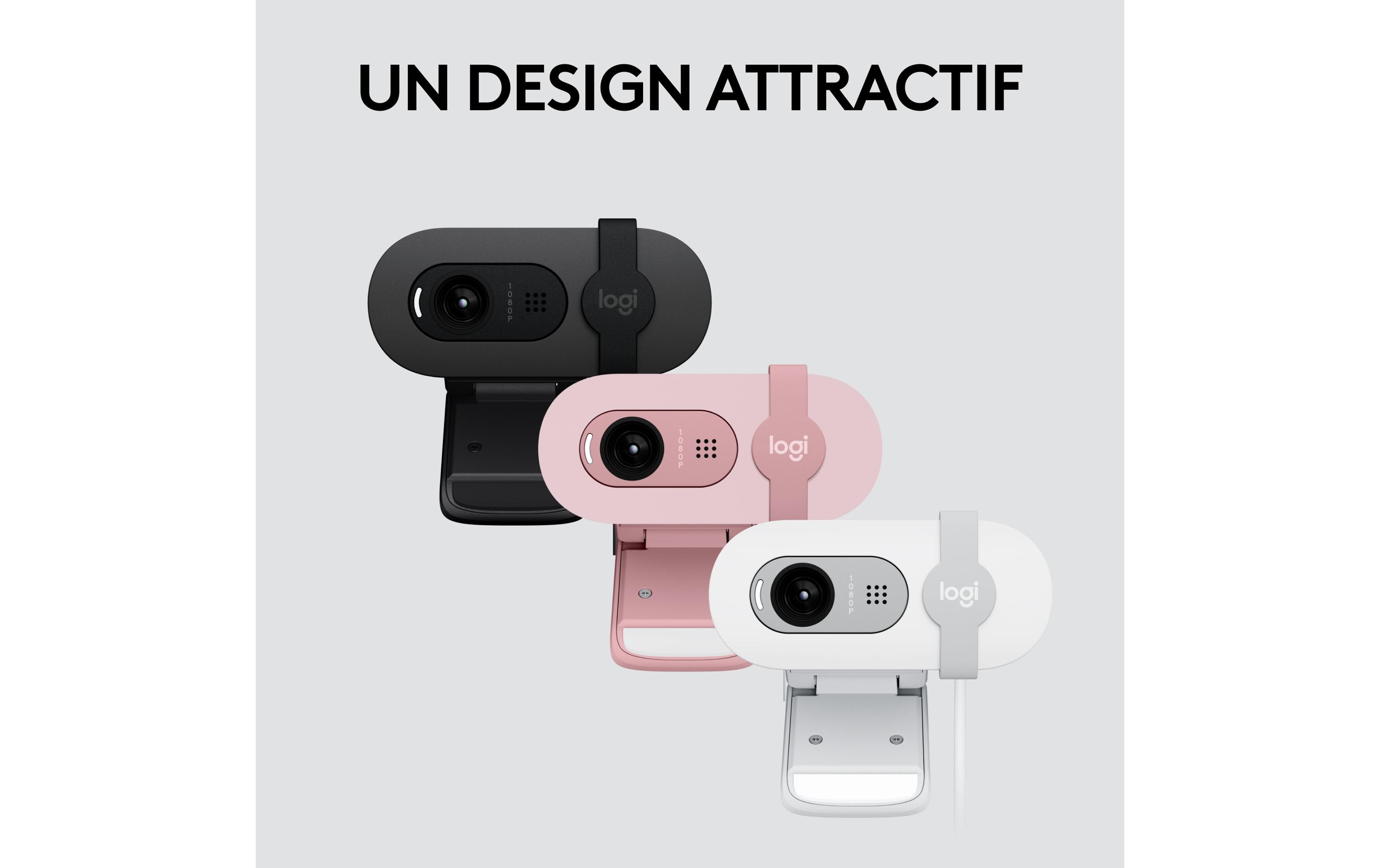 Logitech BRIO 100 - Webcam - Schwarz - 2 MP - 1920 x 1080 - 1080p, 720p - Audio - USB