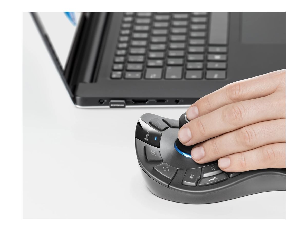 3Dconnexion SpaceMouse Pro Wireless - Bluetooth Edition - 3D-Maus - 2.4 GHz
Bluetooth
USB-C
