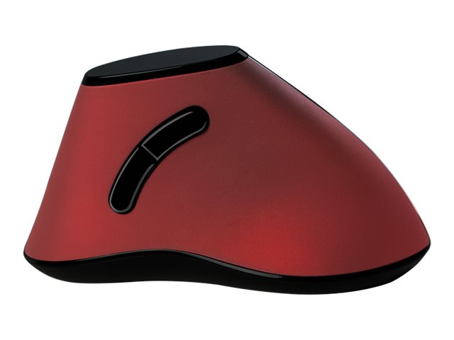 LogiLink Ergonomic Vertical - vertikale Maus - 2.4 GHz - Rot