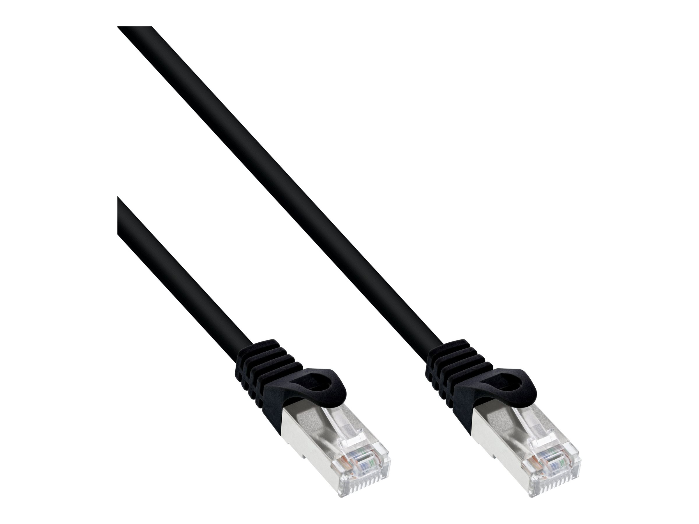 InLine - Patch-Kabel - RJ-45 (M) zu RJ-45 (M) - 7 m - FTP - CAT 5e - Schwarz