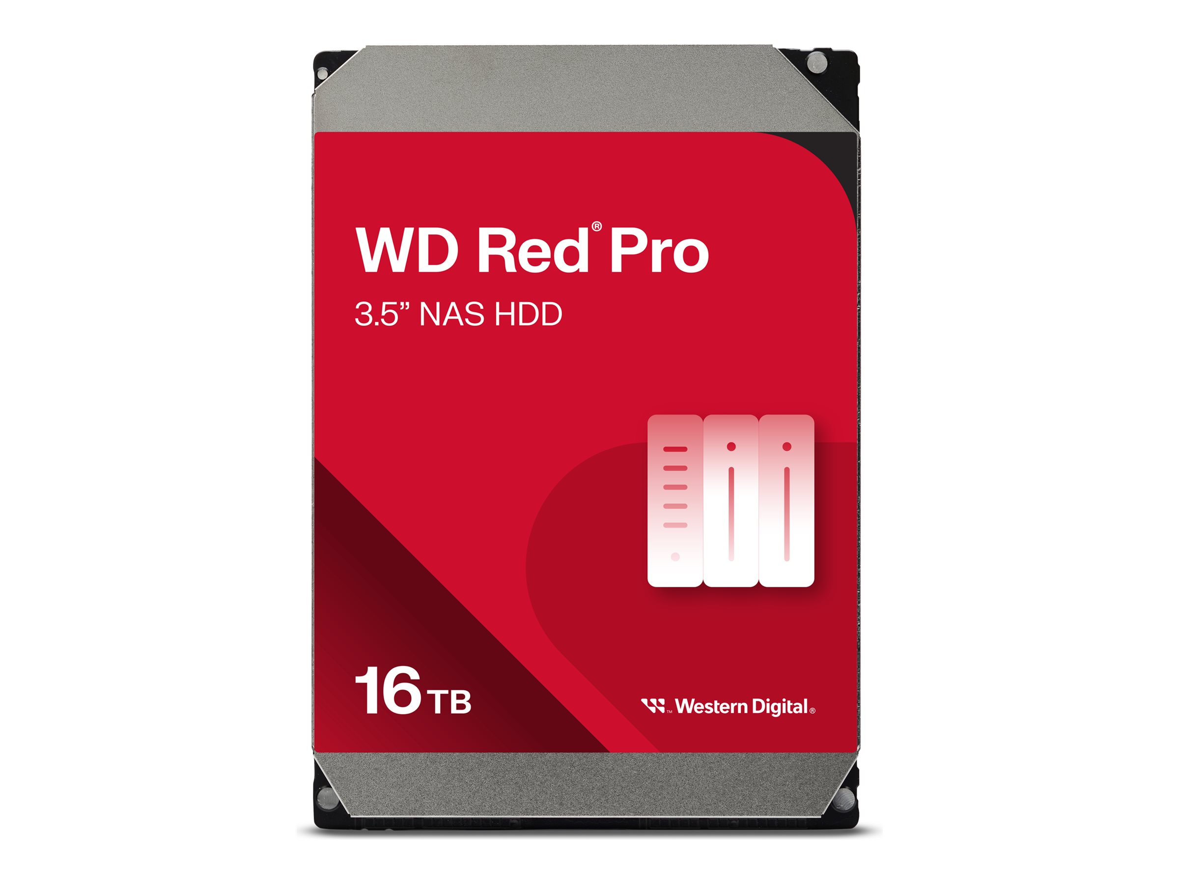 Western Digital WD Red Pro WD161KFGX - Festplatte - 16 TB - intern - 3.5" (8.9 cm) - SATA 6Gb/s - 7200 rpm - Puffer: 512 MB