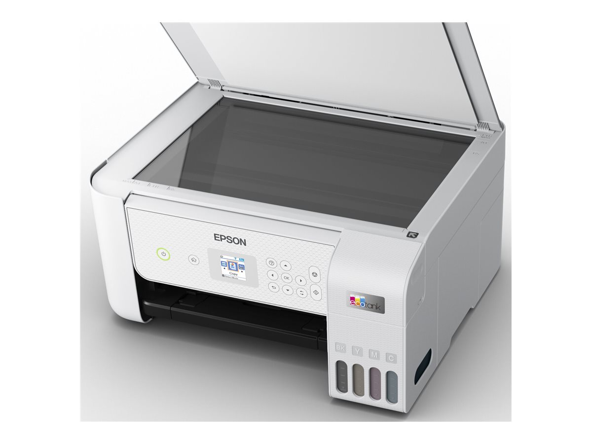 Epson EcoTank ET-2876 - Multifunktionsdrucker - Farbe - Tintenstrahl - ITS - A4 (Medien) - bis zu 10 Seiten/Min. (Drucken) - 100 Blatt - Wi-Fi, USB - weiß