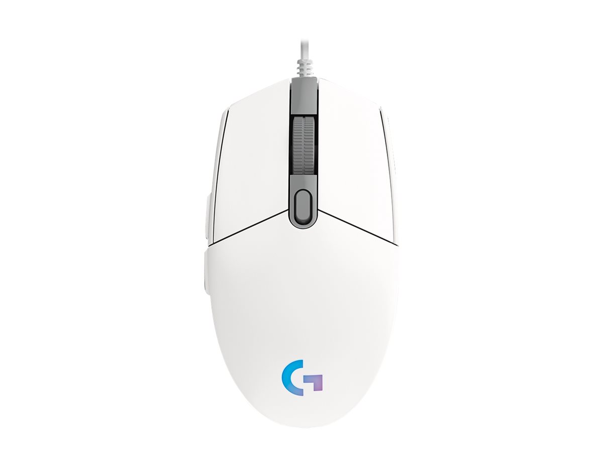 Logitech Gaming Mouse G102 LIGHTSYNC - Maus - USB - weiß