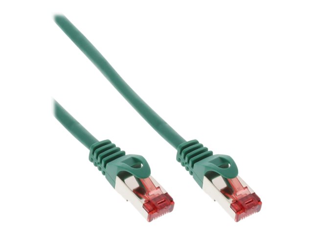 InLine - Patch-Kabel - RJ-45 (M) zu RJ-45 (M) - 2 m - SSTP-Kabel - CAT 6 - geformt - grün