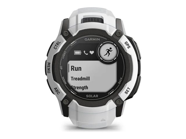 Garmin Instinct 2X Solar - faserverstärktes Polymer - Ja intelligente Uhr mit Band - 64 MB - Steinweiß
