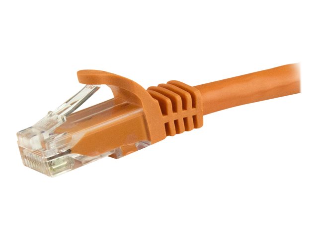 StarTech.com 5m Cat6 UTP RJ45 Gigabit Patchkabel Snagless - Cat 6 Netzwerkkabel mit Schutzmanschette - Cat.6 Patch-Kabel - Orange - Patch-Kabel - RJ-45 (M) zu RJ-45 (M) - 5 m - UTP - CAT 6 - ohne Haken - orange