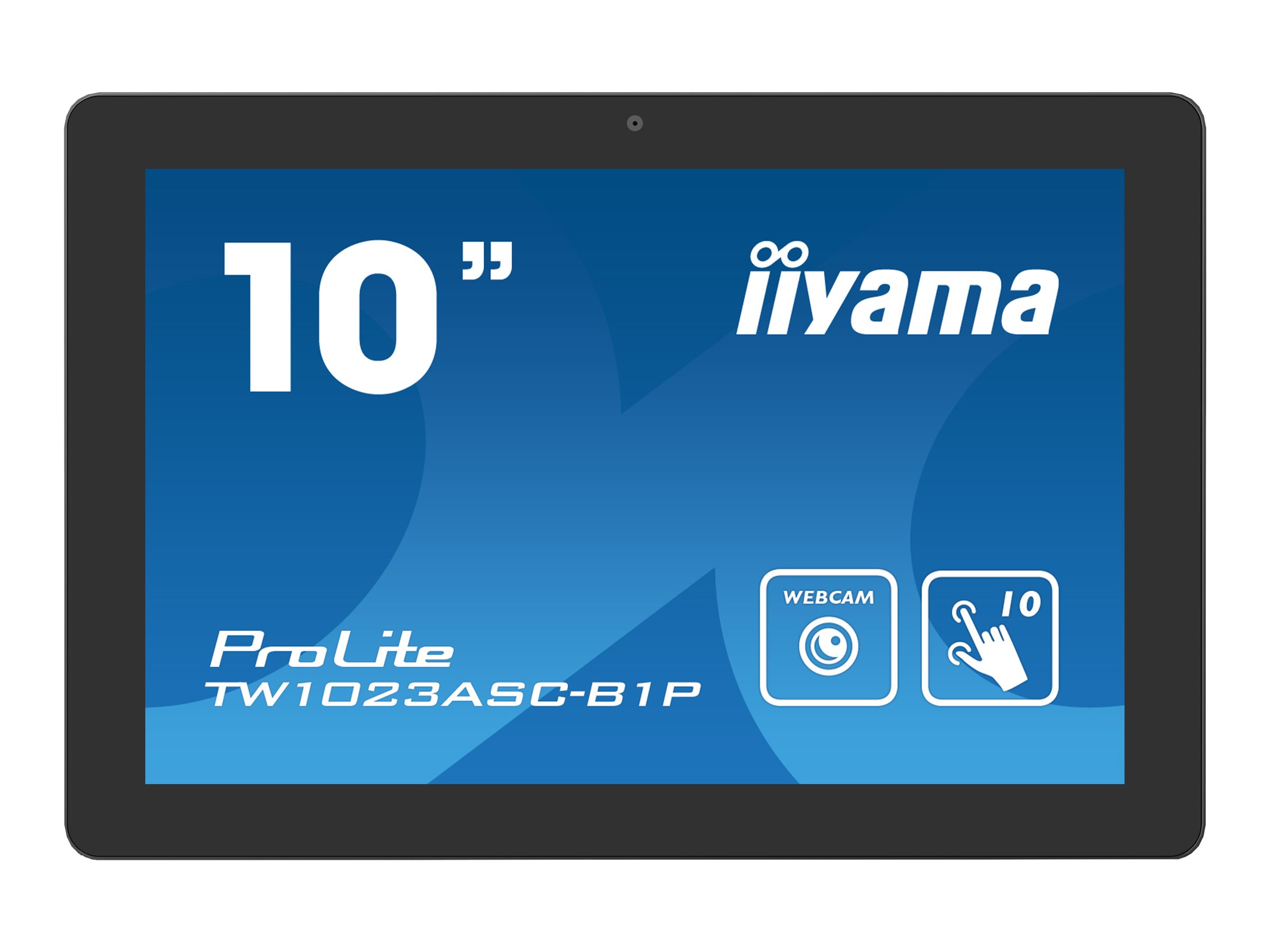 iiyama ProLite TW1023ASC-B1P - Android-PC - Touchpanel-PC - 1 RK3288 / 1.8 GHz - RAM 2 GB - SSD - eMMC 16 GB - Cortex-A17 - 1GbE - WLAN: 802.11b/g/n, Bluetooth 4.0 - Android 8.1 (Oreo) - Monitor: LED 25.5 cm (10.1") 1280 x 800 (WXGA)