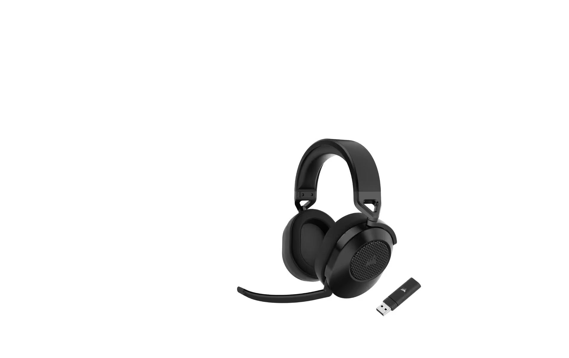 CORSAIR Gaming HS65 WIRELESS - Headset - ohrumschließend - Bluetooth / 2,4 GHz Funkfrequenz - kabellos - Kohle