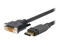VivoLink Pro - DisplayPort-Kabel - DisplayPort (M) bis DVI-D (M) - 7.5 m - eingerastet, Daumenschrauben