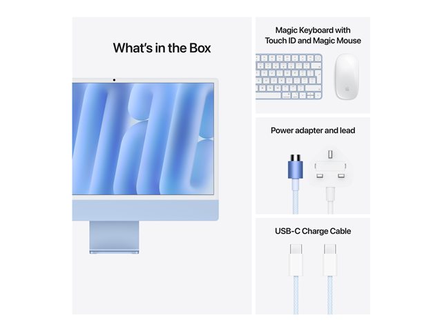 Apple iMac with 4.5K Retina display - All-in-One (Komplettlösung) - M4 - 24 GB - SSD 512 GB - LED 61 cm (24") - Deutsch
