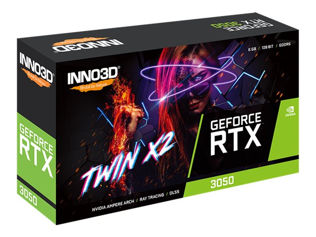 Inno3D GeForce RTX 3050 TWIN X2 - Grafikkarten - GF RTX 3050 - 6 GB