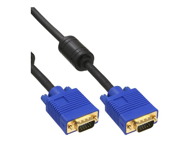 InLine Premium - VGA-Kabel - HD-15 ohne Pol 9 (M) zu HD-15 ohne Pol 9 (M) - 1 m - geformt - Schwarz