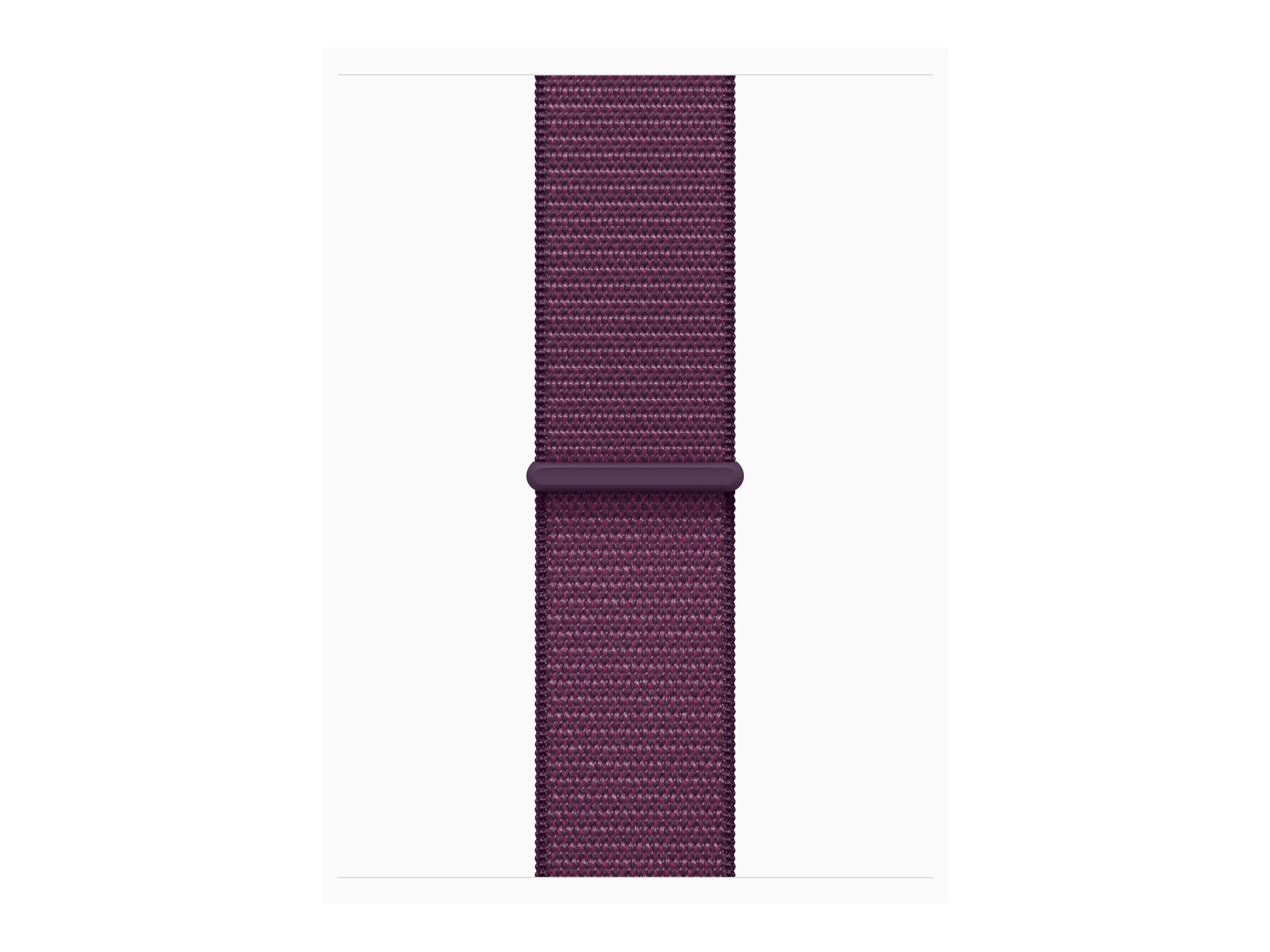 Apple Watch Series 10 GPS 42mm Rose Gold Aluminium Case mit Plum Sport Band (MWWK3QF/A)