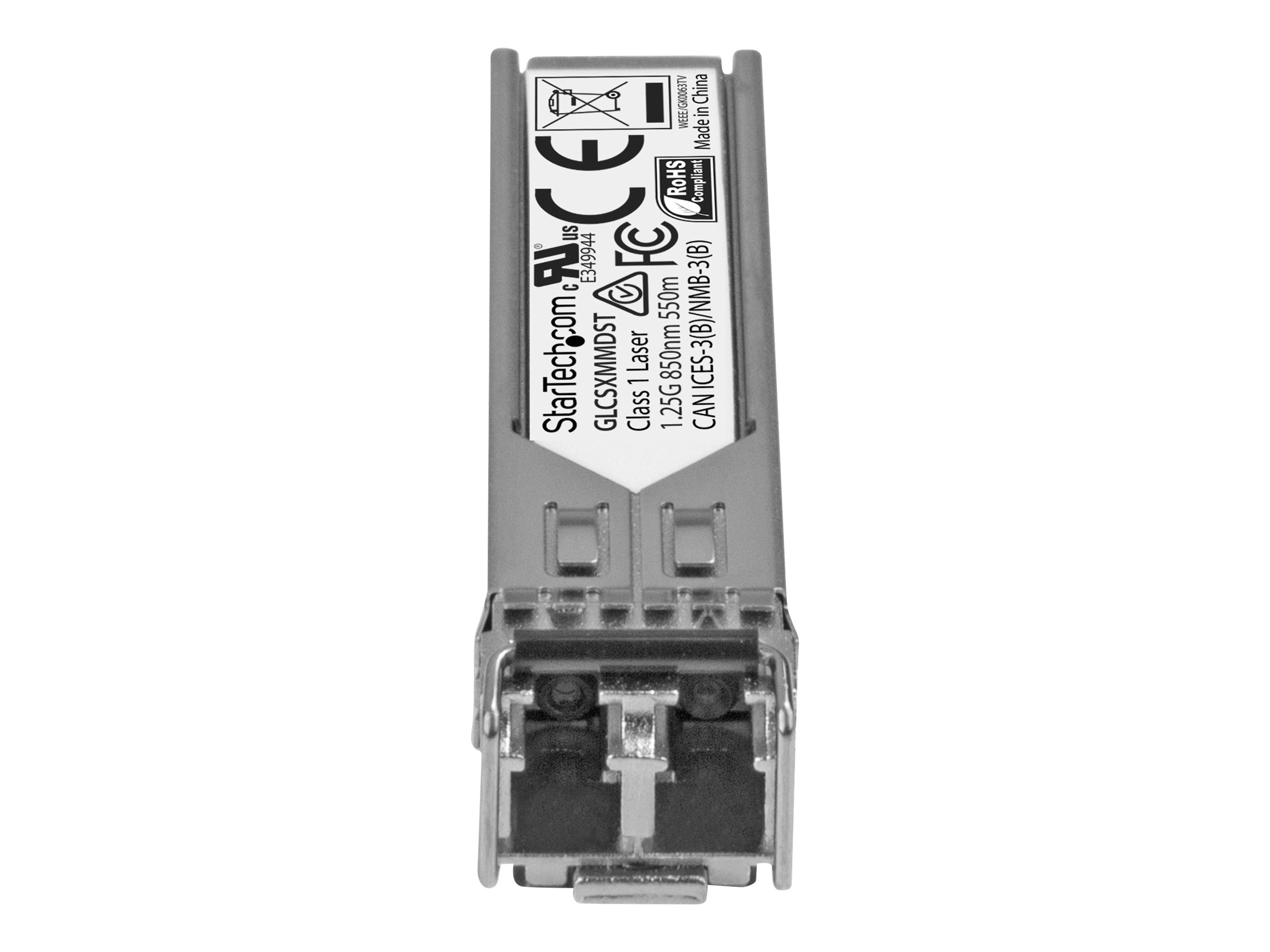 StarTech.com Cisco GLC-SX-MMD kompatibel SFP - Gigabit Fiber 1000Base-SX SFP Transceiver Module - MM LC - 550m - 850nm - SFP (Mini-GBIC)-Transceiver-Modul - 1GbE