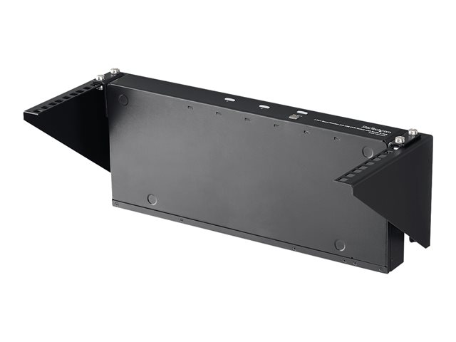 StarTech.com 4 HE 19 Zoll vertikale Wandmontage Rack Halterung aus Stahl - Schwarz - Halterung - 4U
