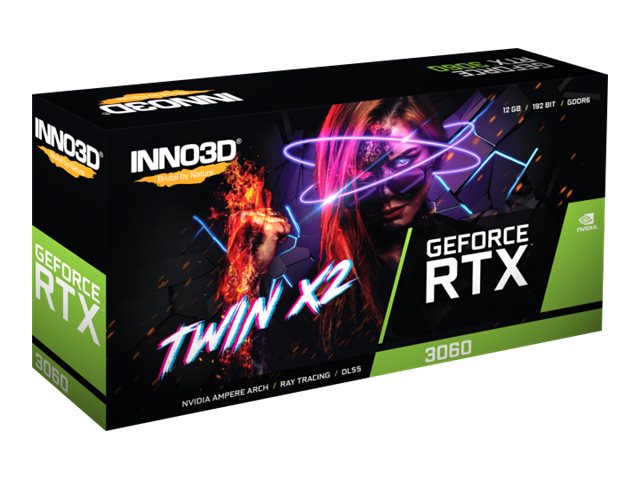 Inno3D GeForce RTX 3060 TWIN X2 - Grafikkarten - GF RTX 3060 - 12 GB